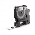 Dymo d1 durable tape sort på hvid 12mmx5,5m
