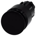 Paddetrykknap 22 mm rund plastik sort 30 mm låsende