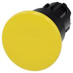 Paddetrykknap 22 mm rund plastik gul 40 mm låsende