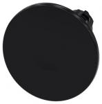 Paddetrykknap 22 mm rund plastik sort 60 mm låsende