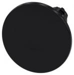 Paddetrykknap 22 mm rund plastik sort 60 mm