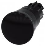 Paddetrykknap 22 mm rund plastik sort 40 mm positive låsende