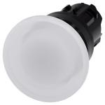 Belyst paddehattetryk 22 mm rund plastik hvid 40 mm