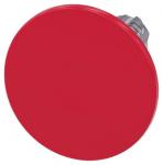 Paddetrykknap 22 mm rund metal skinnede rød 60 mm