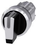 Belyst drejeafbryder metal skinnede hvid drejeafbryder kort 3 afbryder positioner i>o