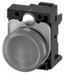Indikatorlampe klar linse glat med holder led modul med integreret led 24 v ac/dc fjeder