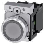 Lystrykknap klar trykknap flad med holder 1 no led modul med integreret led 24 v ac/dc skrue