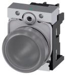 Indikatorlampe klar linse glat med holder led modul med integreret led 24 v ac/dc skrue