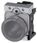 Indikatorlampe klar linse glat med holder led modul med integreret led 24 v ac/dc fjeder