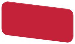 Mærkningsplade til label holder label str.12.5x27mm label rød hvid font uden inskription