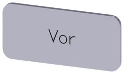 Mærkningsplade til label holder label str.12.5x27mm sølv label sort font inskription: 3su1900-0ac81-0af0