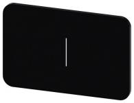 Mærkningsplade til label holder label str.17.5 x 27 mm sort label hvid font grafisk symbol: i