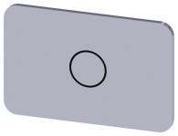 Mærkningsplade til label holder label str.17.5 x 27 mm sølv label sort font grafisk symbol: o