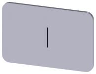 Mærkningsplade til label holder label str.17.5 x 27 mm sølv label sort font grafisk symbol: i