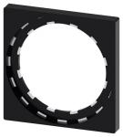 Enkel ramme 22mm til kvadratisk design sort