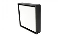 dlys n sensor 3000k led sort maxi square frame