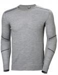 Hh workwear lifa merino uld undertrøje med lange ærmer 75106 grå xs