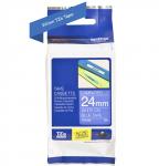 Tape brother hvid/blå tze 555 24mm