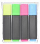 Tekstmarker q-line assorteret 4stk/sæt