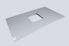 Frontafdækning 600x350mmed 1 stk mccb midt cps25