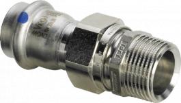 Viega sanpress inox lf overgangsforskruning 28 mm x 3/4