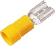 Isol. spademuffe a4607fls 4-6mm2 6,3x0,8 gul - i poser a 10 stk.