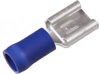 Isol. spademuffe A2507FLS, 1,5-2,5mm2, 6,3x0,8, Blå - I poser a 10 stk.