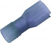 Helisol. spademuffe a2507flsf 1,5-2,5mm2 6,3x0,8 blå - i poser a 10 stk.