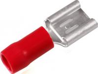 Isol. spademuffe a1507fls 0,5-1,5mm2 6,3x0,8 rød - i poser a 10 stk.