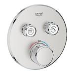 GROHE Grohtherm SmartControl termostatarmatur 2SC til indbygning, 2 ventiler. Supersteel