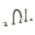 90 2 1 overdel graphite hard brstet brus kar- 5-huls brusearmatur new atrio grohe