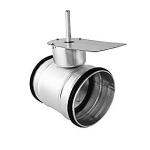 motor til aksel firkantet med 100 ld reguleringsspj