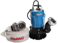 400w tsurumi entreprenørpumpesæt hs2.4s 1-15 2 med 15m slange og koblinger