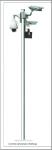 Kamera mast cylindrisk 9,0 m med fodflange
