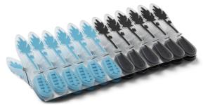 Plast tøjklemme med gummigreb
