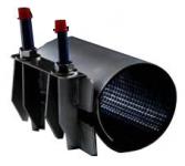 Bandagemuffe med 3 bolte 108-118/200 mm rf