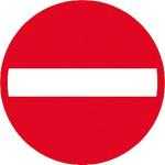 en12899-1 ds refleks t4 70cm c19 forbudt indk�rsel - forbudstavle