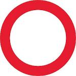 en12899-1 ds refleks t3 70cm c21 forbudt retninger begge i k�rsel - forbudstavle