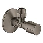 GROHE Hjørneventil 1/2'' Børstet Hard Graphite, riflet gevind