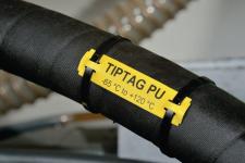 Label tiptag pu 10 x 60 sort stigeform til tt431 printer