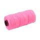 Mursnor 1,2 mm 100 meter 3-slået pink snor på plastspole