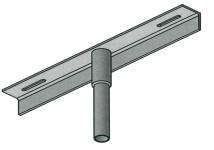 Top travers for ø60 mm top l=600 mm