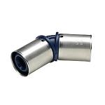 Wavin Tigris K1 press vinkel 50 mm 45 °. Kun til U-bakker.