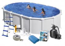 Swim & Fun Pool Basic 132 730x375 cm Hvid