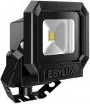 Se Esylux Projektør sun 10w 3k sort ip65 hos Elvvs.dk