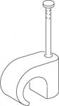15: Kabelclips TC 7x14 oval, søm 25mm, hvid