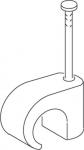 Clips flad tc 5x8/25 mm hvid