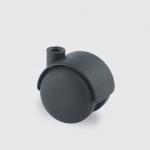Møbelhjul lumina polypropylen ø50 mm 40 kg glideleje ø8 taphul ral9011/9011/9011 byggehøjde: 56 mm. driftstemperatur: -10°/+40°
