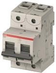 Automatsikring c 32a 2-polet c-karakteristik brydeevne 50ka 230/400v ac 53mm bred s802s-c32