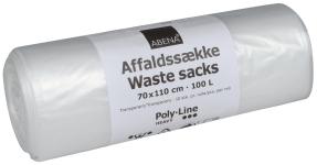 Abena poly-line supersæk plus klar 70x110cm med tryk 100l